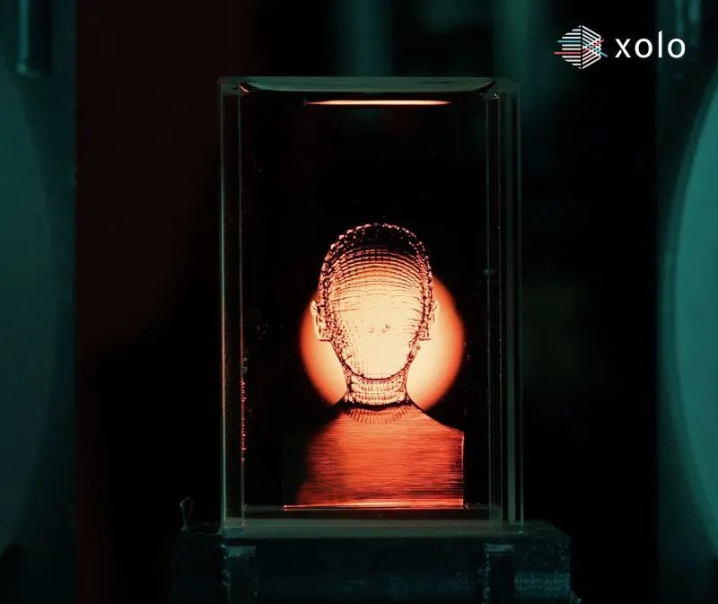 crystal glass figurine