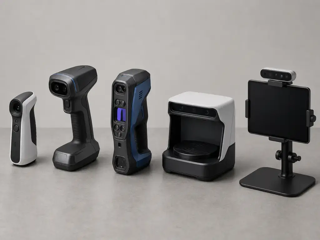 comparison of handheld, tabletop, and tablet-based 3D scanning hardware