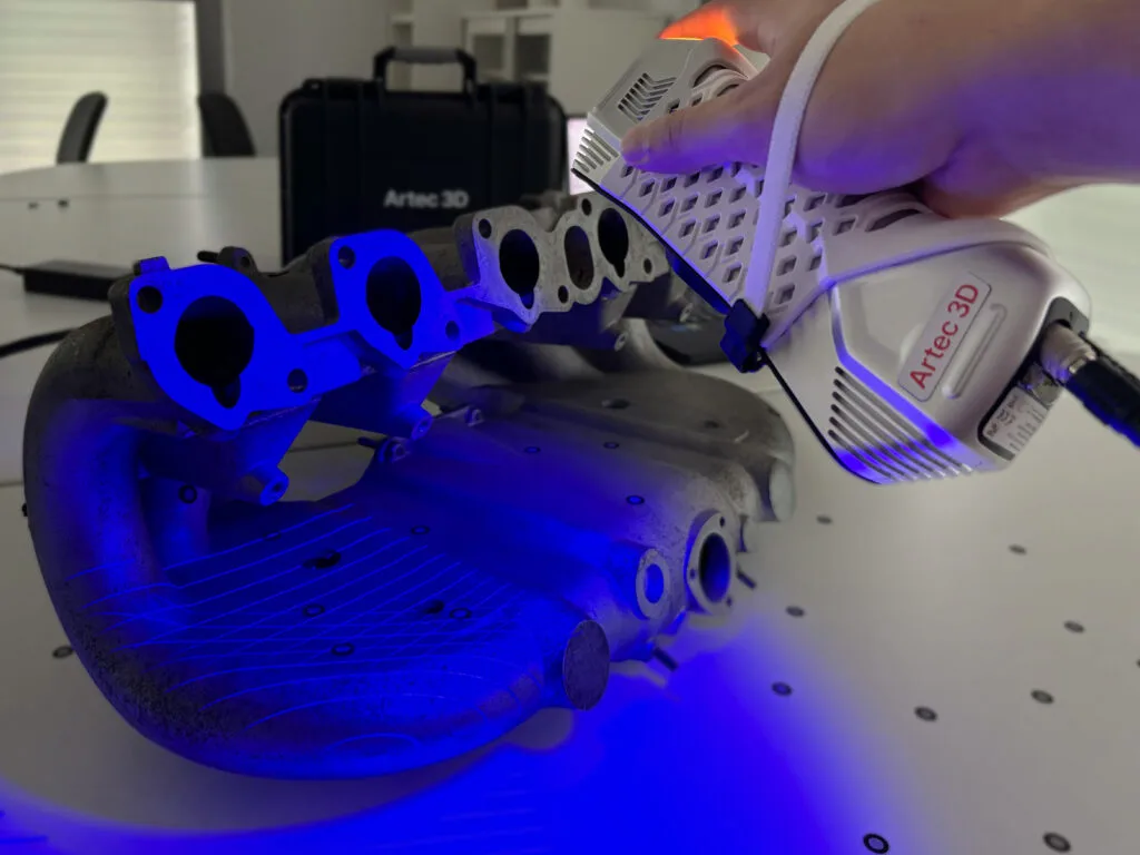 Artec Point in use during a dimensional inspection