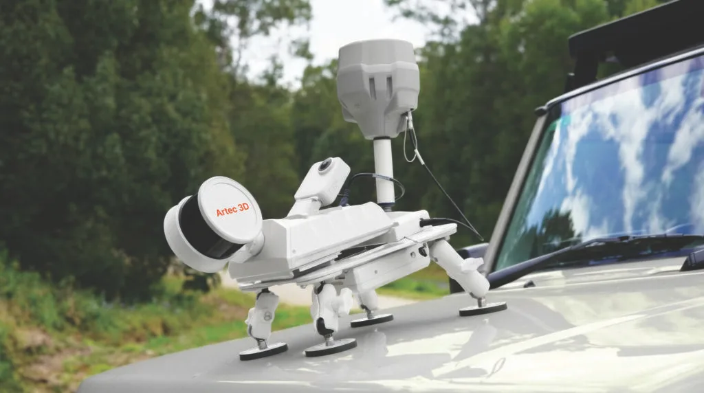 Artec Jet mounted on a vehicle for mobile capture