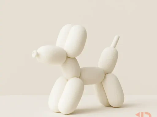 3d printed baloon dog
