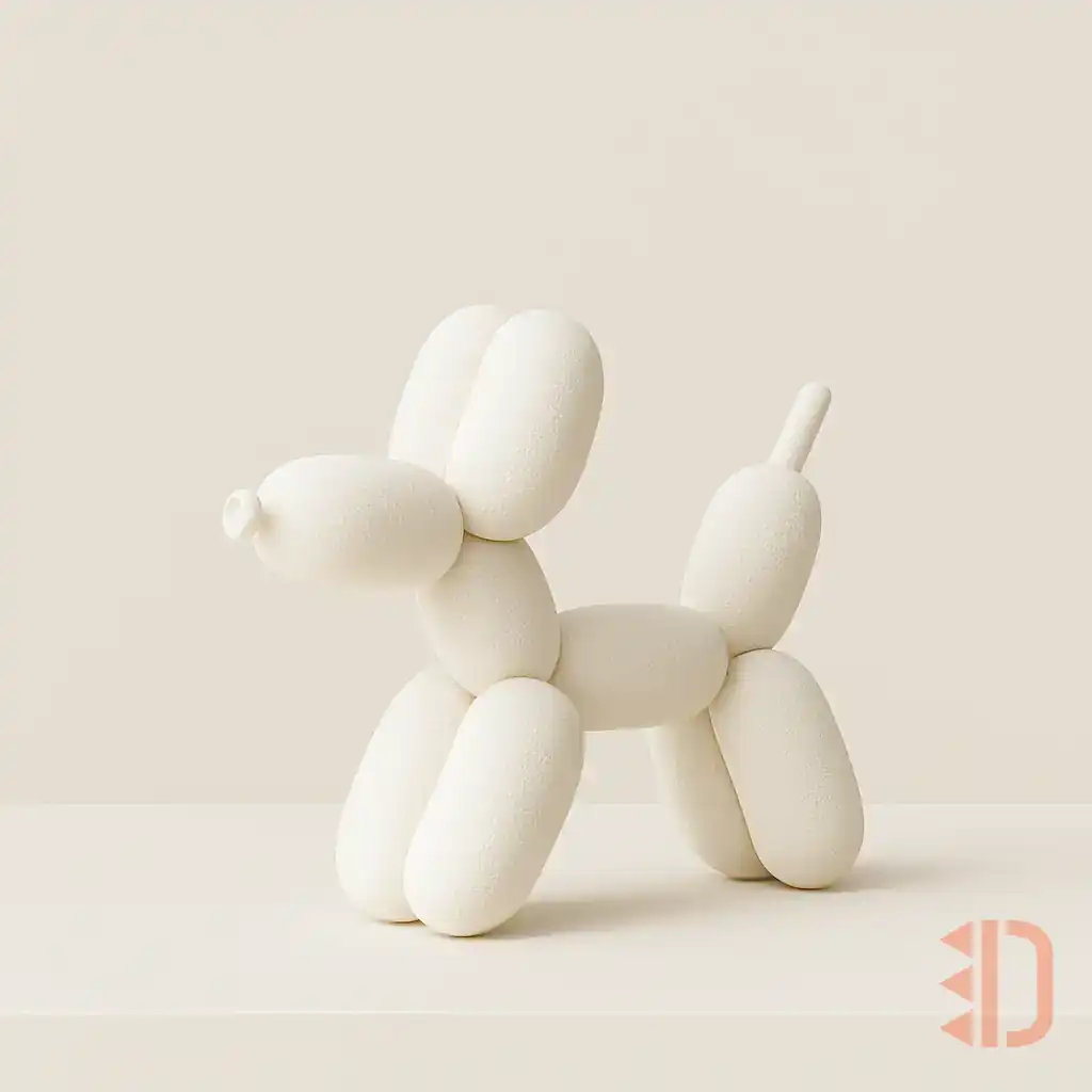 3d printed baloon dog