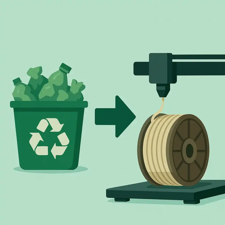 3d printing recycled filament