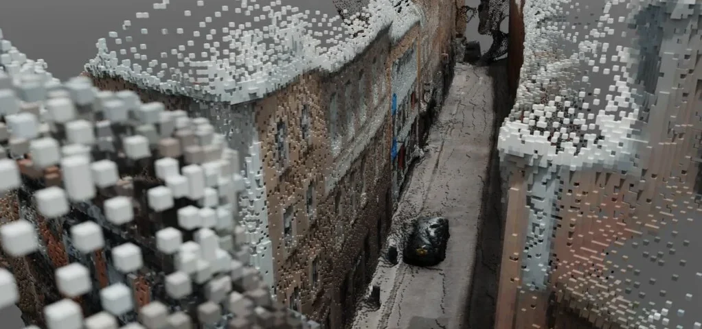 From Point Cloud to Voxel, Hanway Street, London