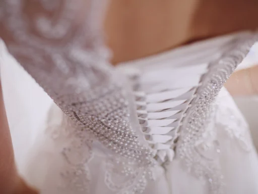 Corset of wedding dress