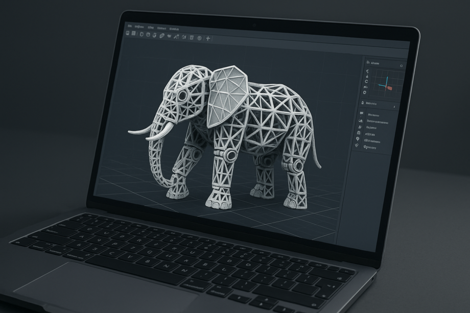 A_3D-rendered_digital_image_on_a_laptop_screen_dis