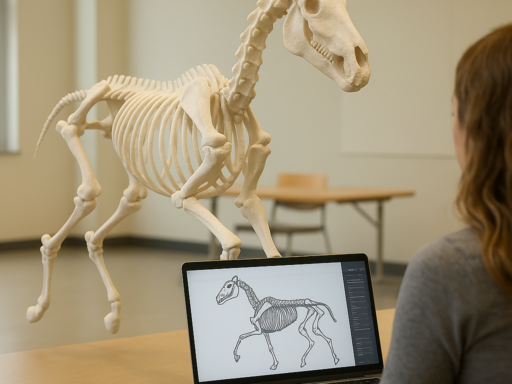 Horse skeleton 3d model