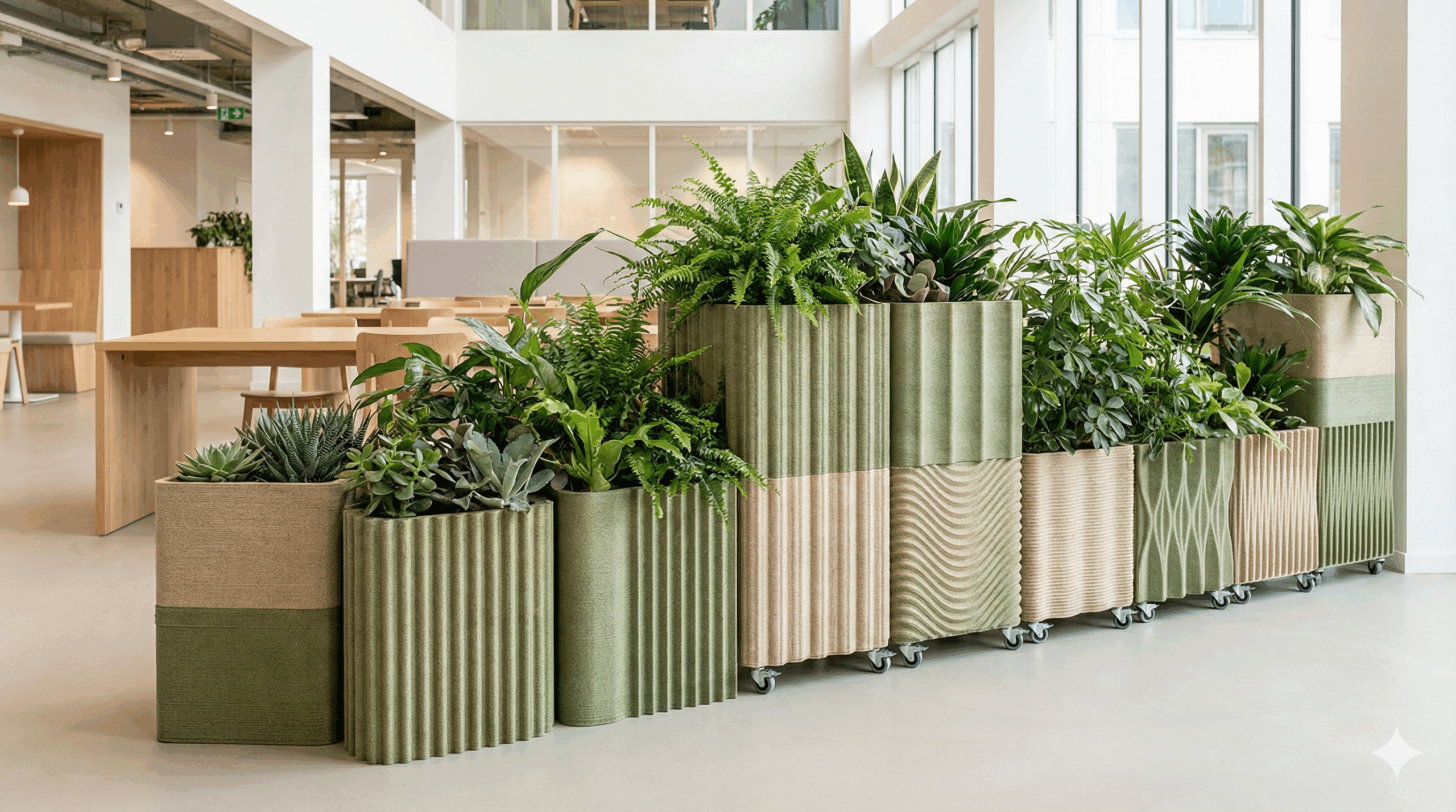 Aectual introduces Boxy: 3D printed planters made from recycled cartons
