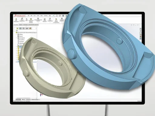 model in Solidworks interface