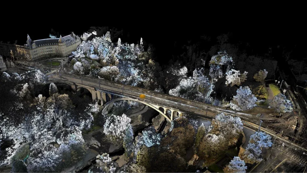 Urban environment mapped with Artec Jet