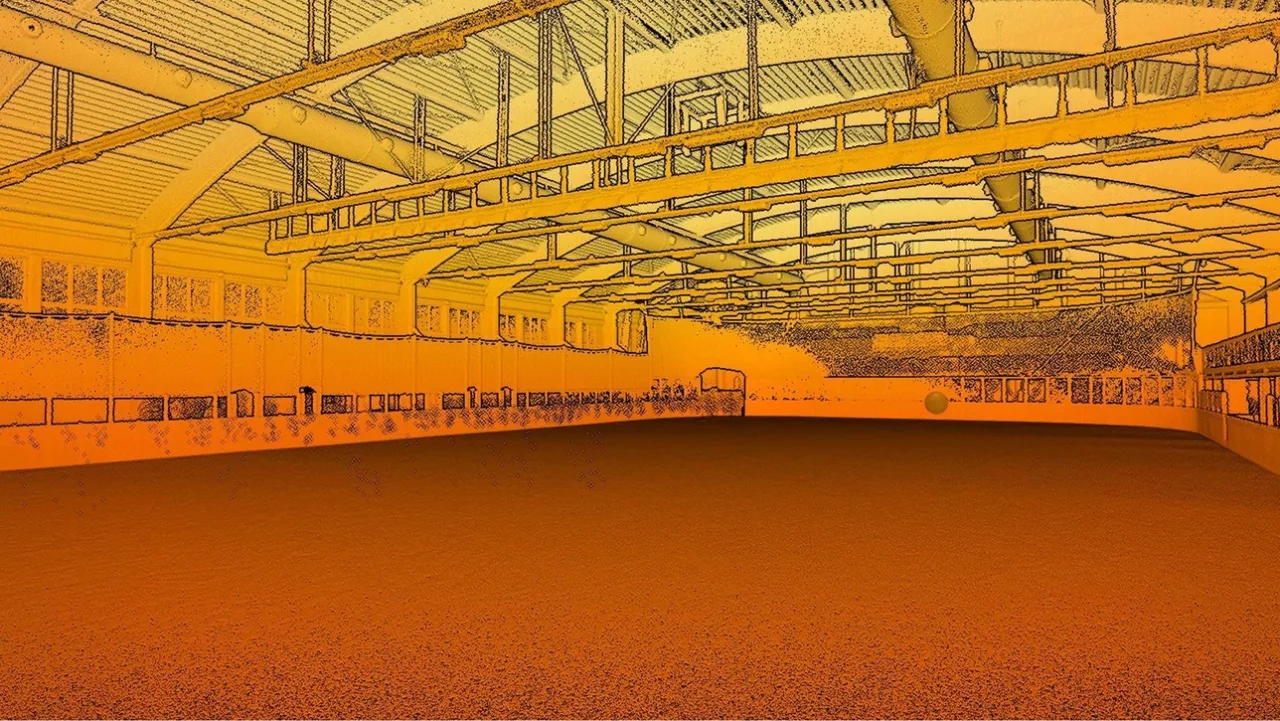 Artec Jet capturing an indoor industrial facility