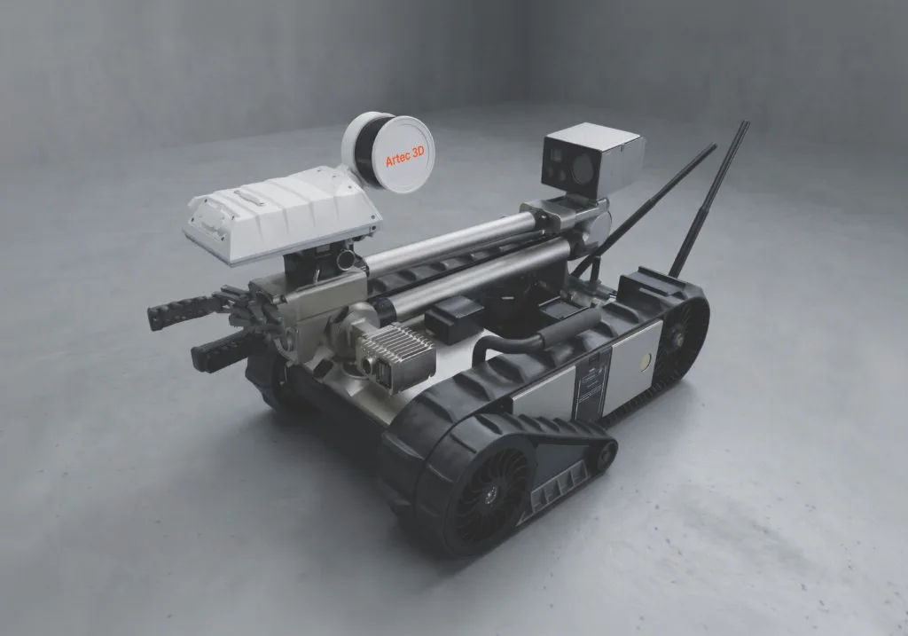 Artec Jet mounted on a robot platform