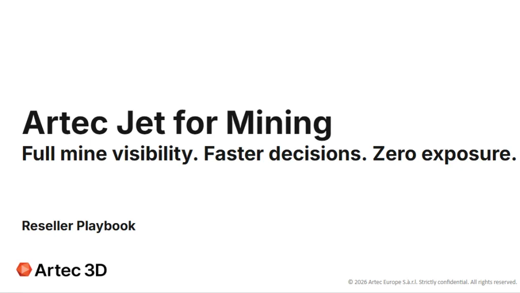 Artec Jet used in a mining environment