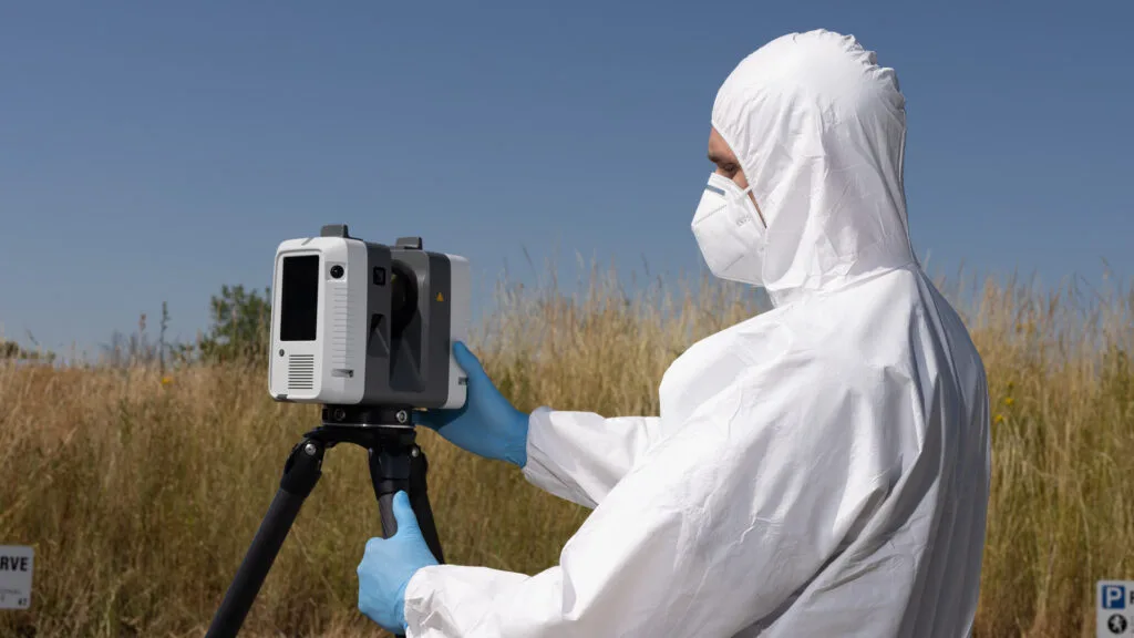 Forensic scan session with Artec Ray II
