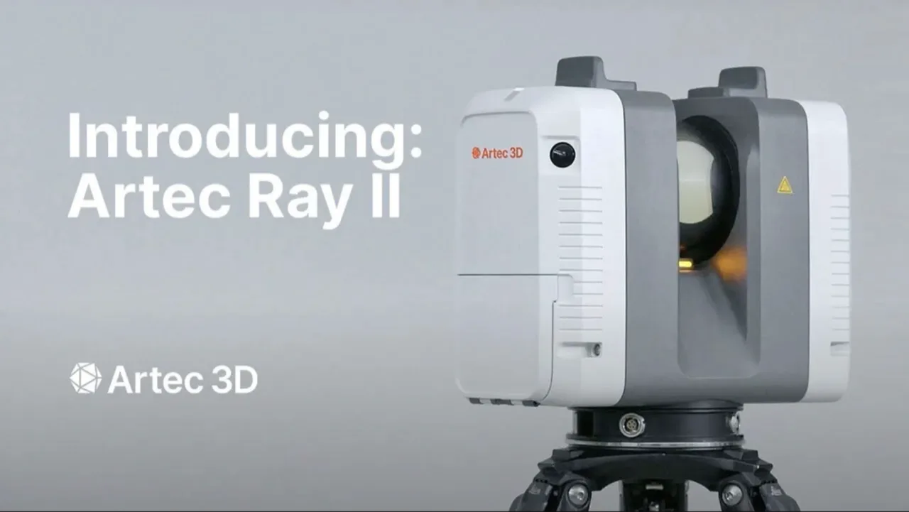 Artec Ray II long-range laser scanner on its tripod