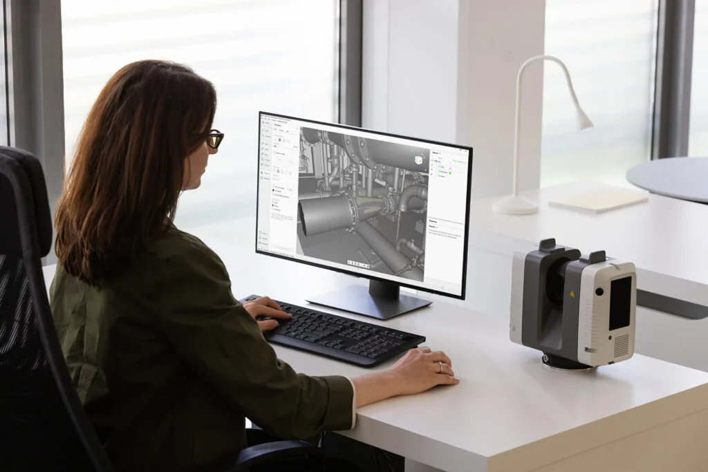 Point cloud from Artec Ray II prepared for CAD export