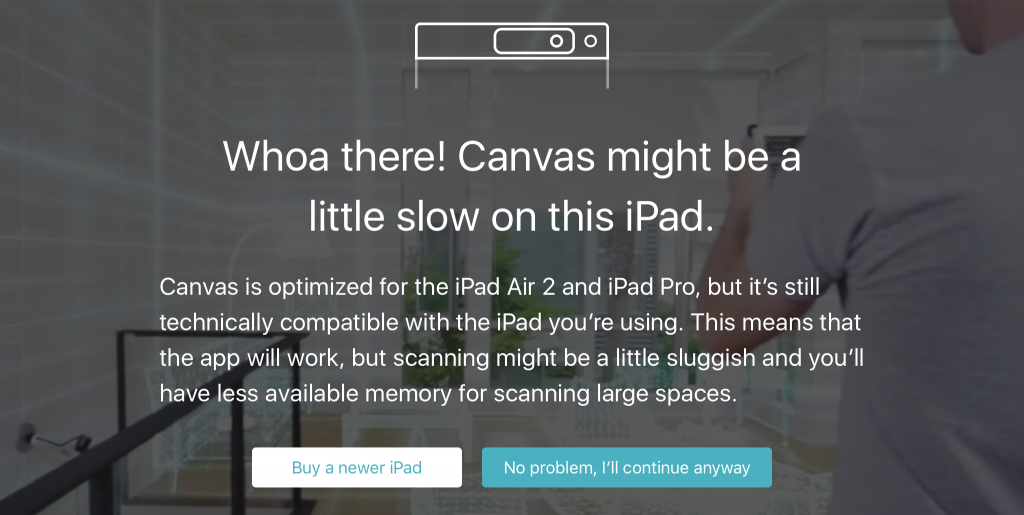 canvas-structure-sensor-cad-ipad-message