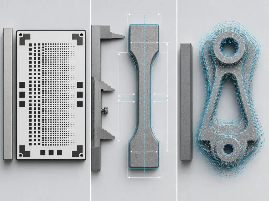 CLIP metrics comparison layout showing resolution, accuracy, and repeatability as separate measurements