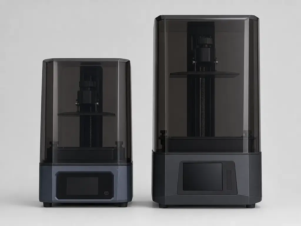 Elegoo Mars 5 and Mars 5 Ultra resin printers side by side