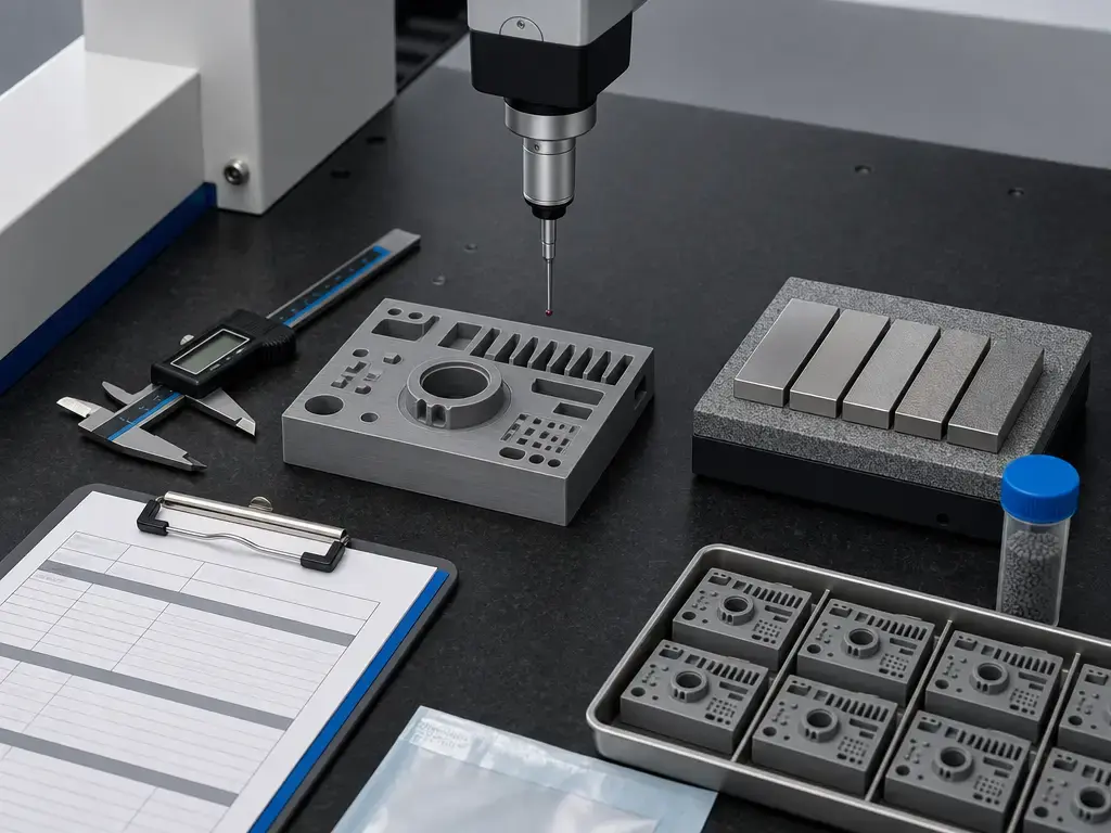 Metrology setup for FDA quality systems and standards in 3D printing.