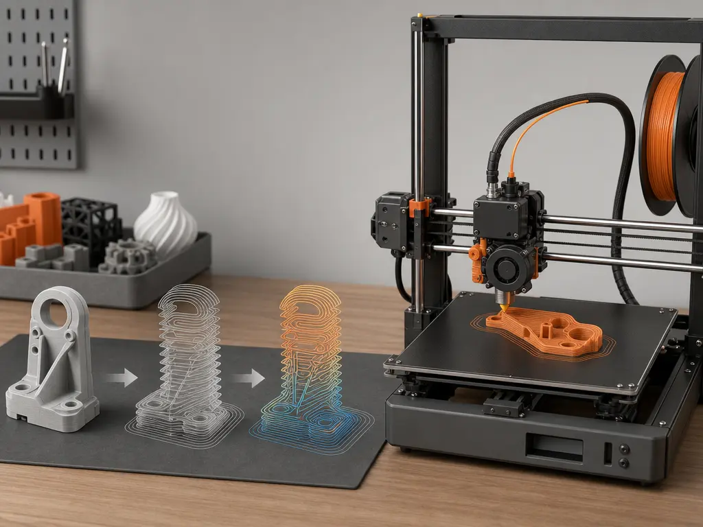 Desktop 3D printing workflow from sliced toolpaths to nozzle motion