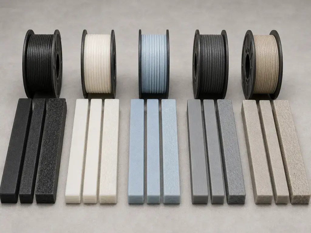 Comparison of glass fiber filament families by base polymer