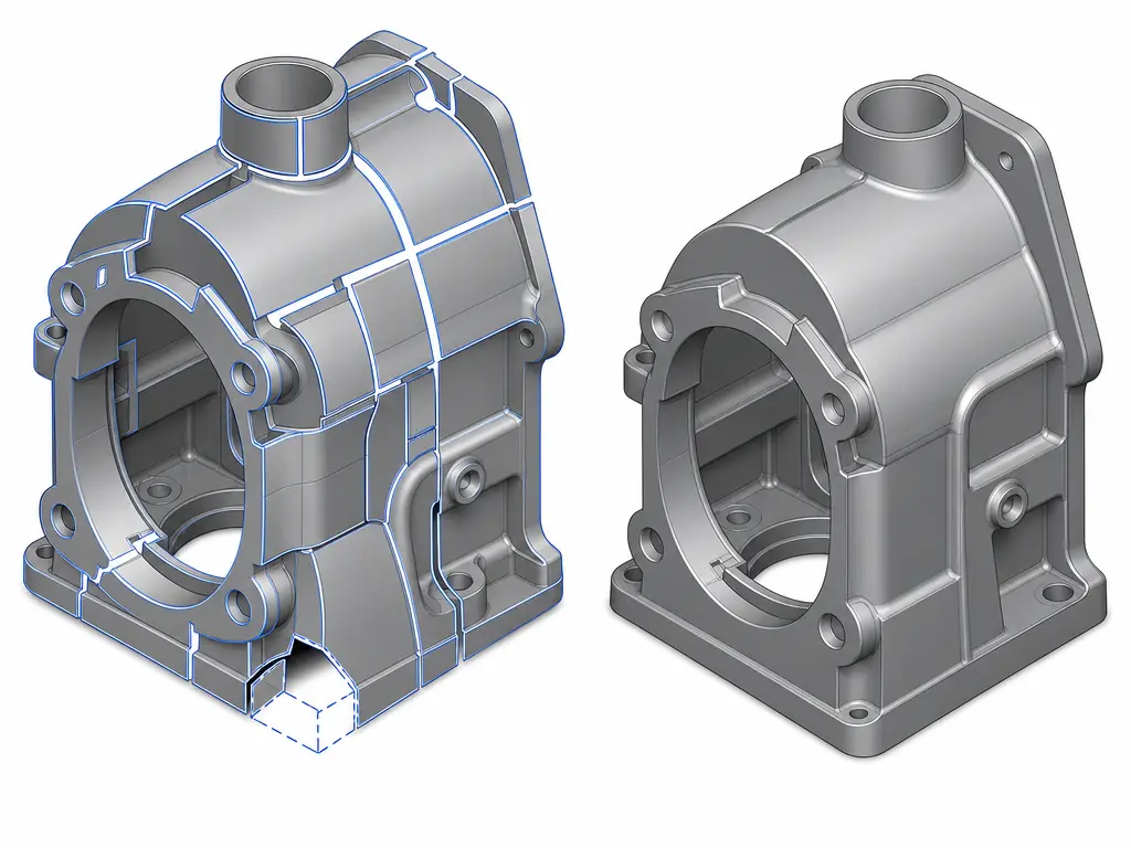 Trimmed IGES surfaces with gaps preventing solid formation