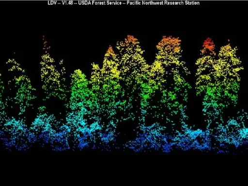 lidar of forest