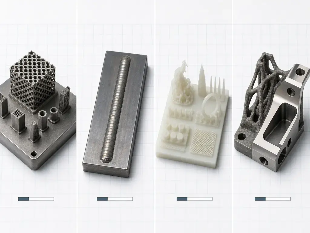 Comparison layout of Formnext 2026 3D printing process classes