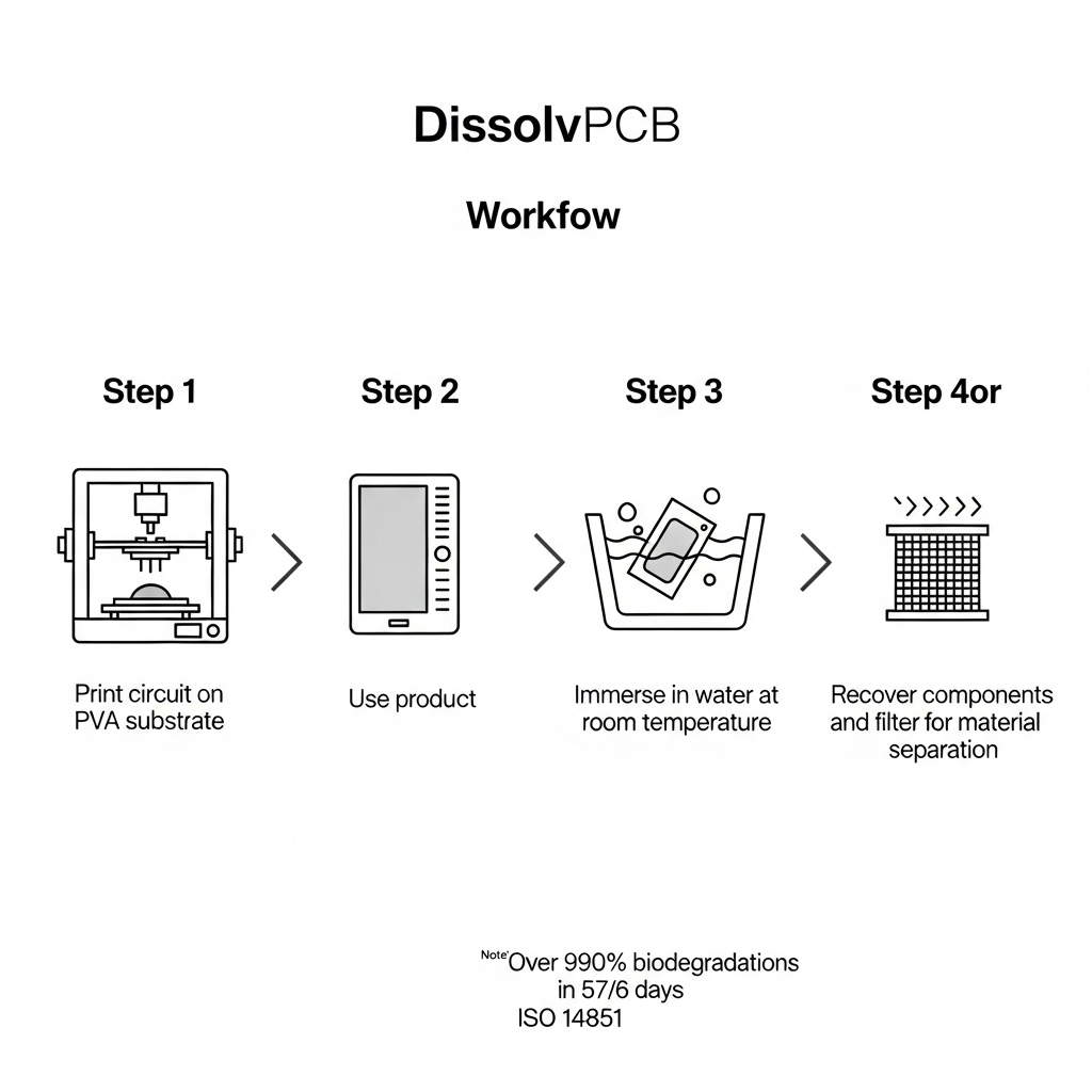 Dissolution of PVA support structures in water