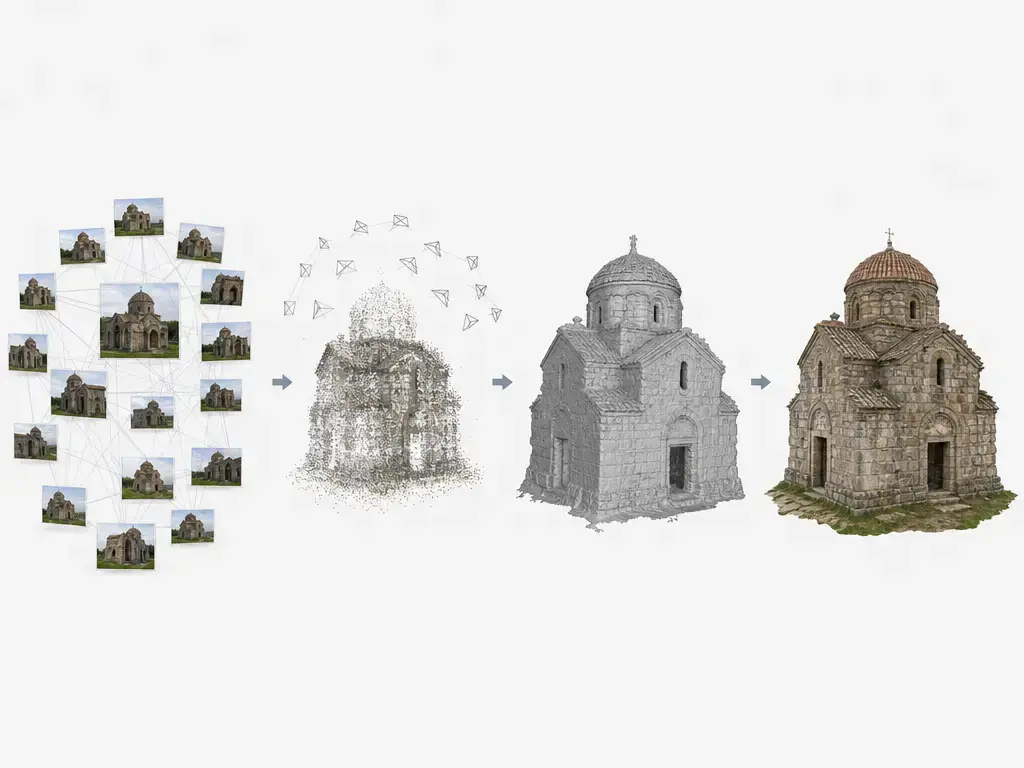 RealityCapture-Test 2018: Fotogrammetrie-Arbeitsablauf und Ergebnisse, technische Illustration 1