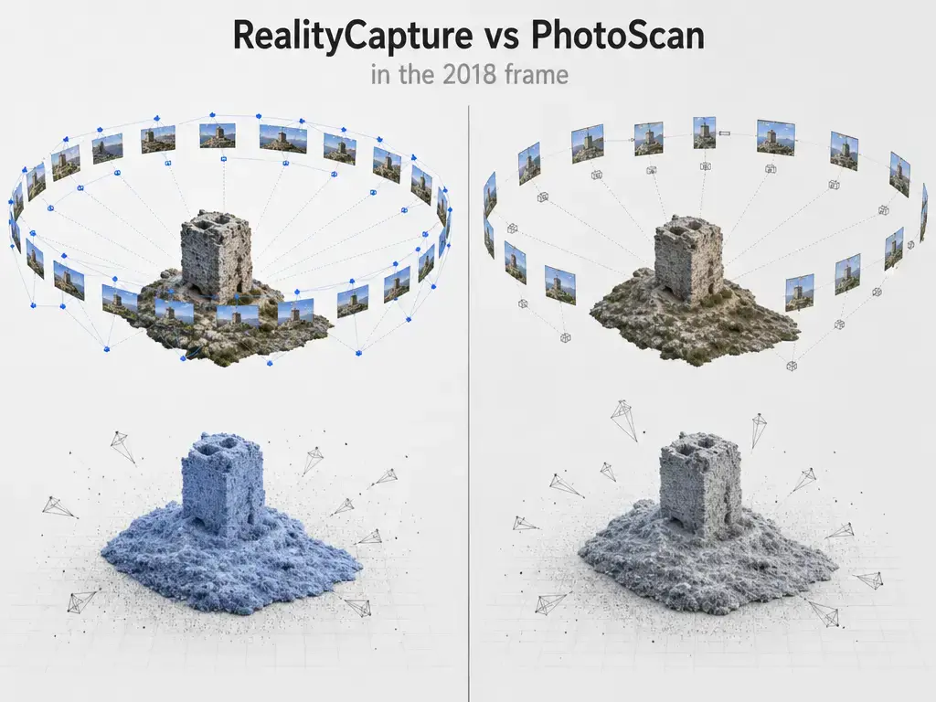 RealityCapture-Test 2018: Fotogrammetrie-Arbeitsablauf und Ergebnisse, technische Illustration 3