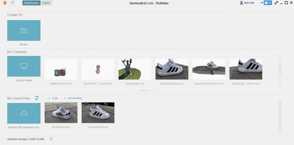 Autodesk ReMake Review - Interface