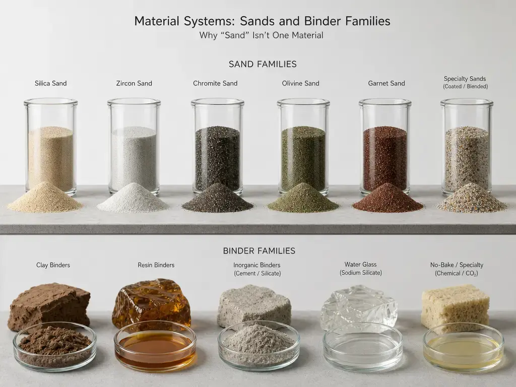 Sand 3D printing technical illustration 2