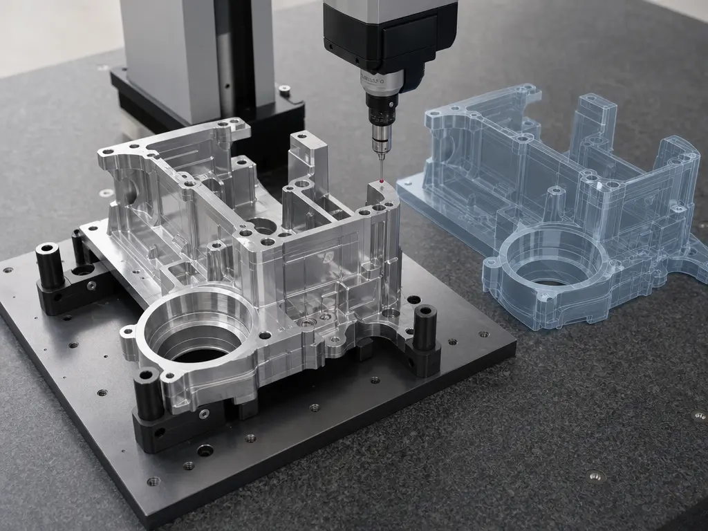 Metrology setup for validating transferred CAD geometry and STEP data