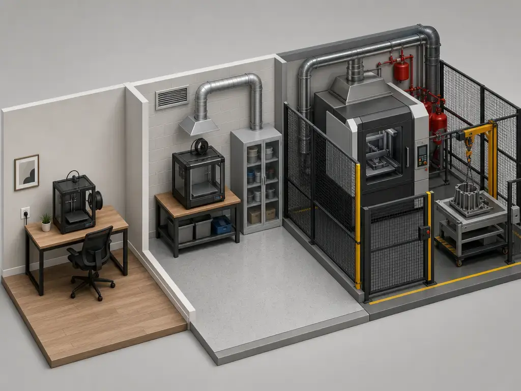 3D printing settings from home and school to industrial AM for UL certification