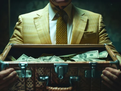 Close up on money put aside for savings