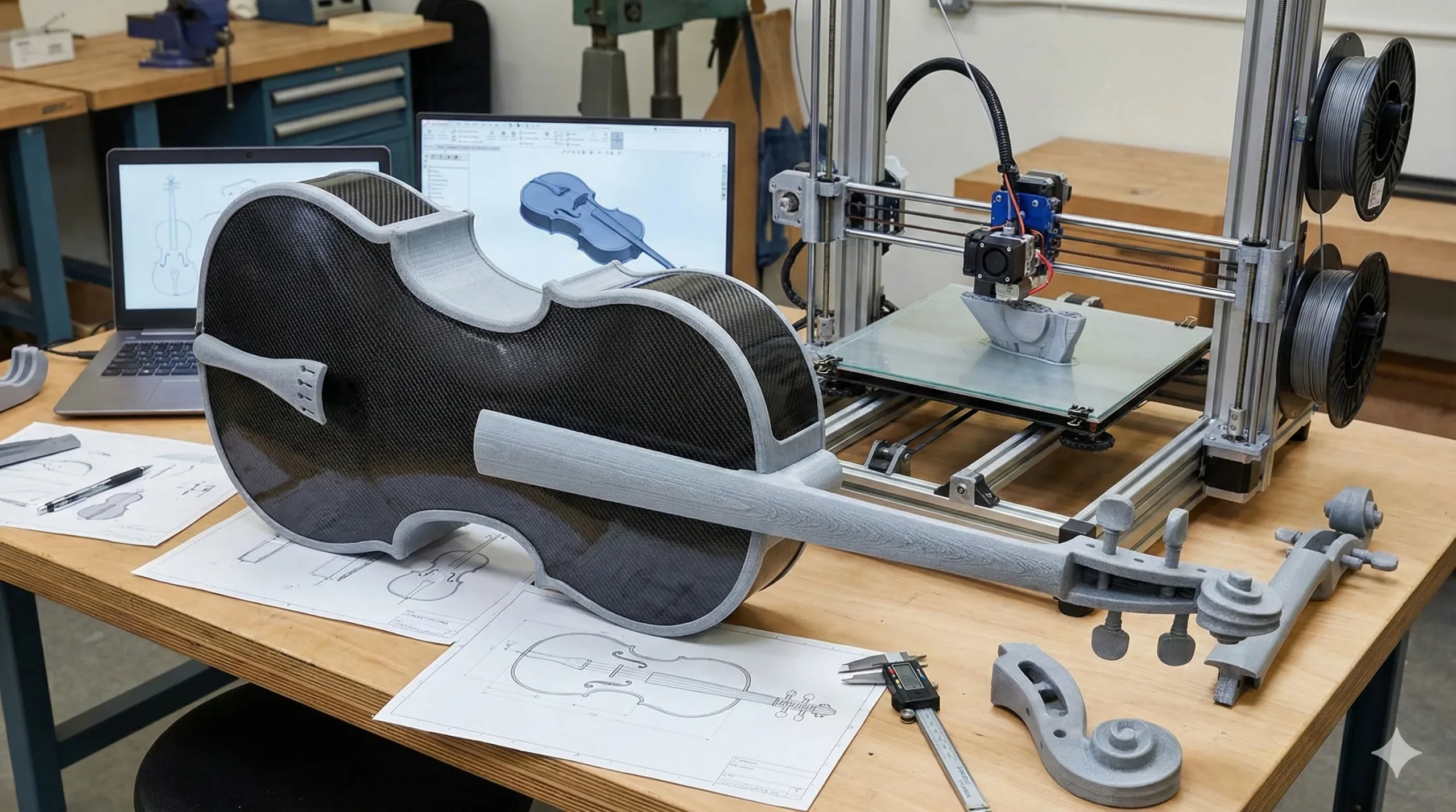 Yale engineering collaboration reinvents the cello with 3D printing
